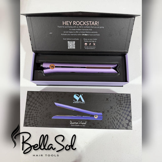 Plancha 1" Quantum Infrared Digital (Lila) | Straight Ahead Beauty - Con Caja