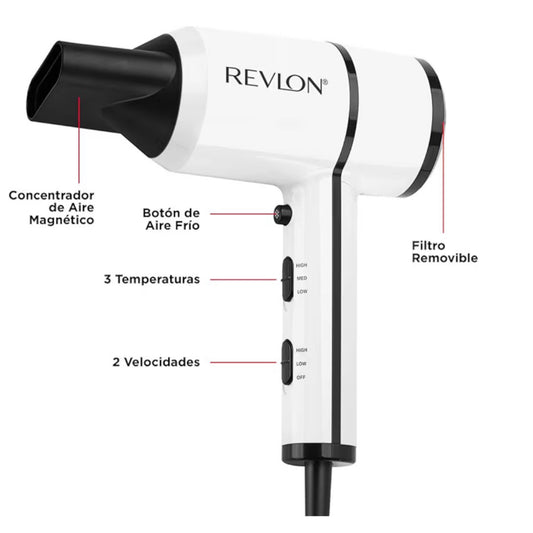 Secadora Compacta Crystal C 1875W | Revlon - Con Caja