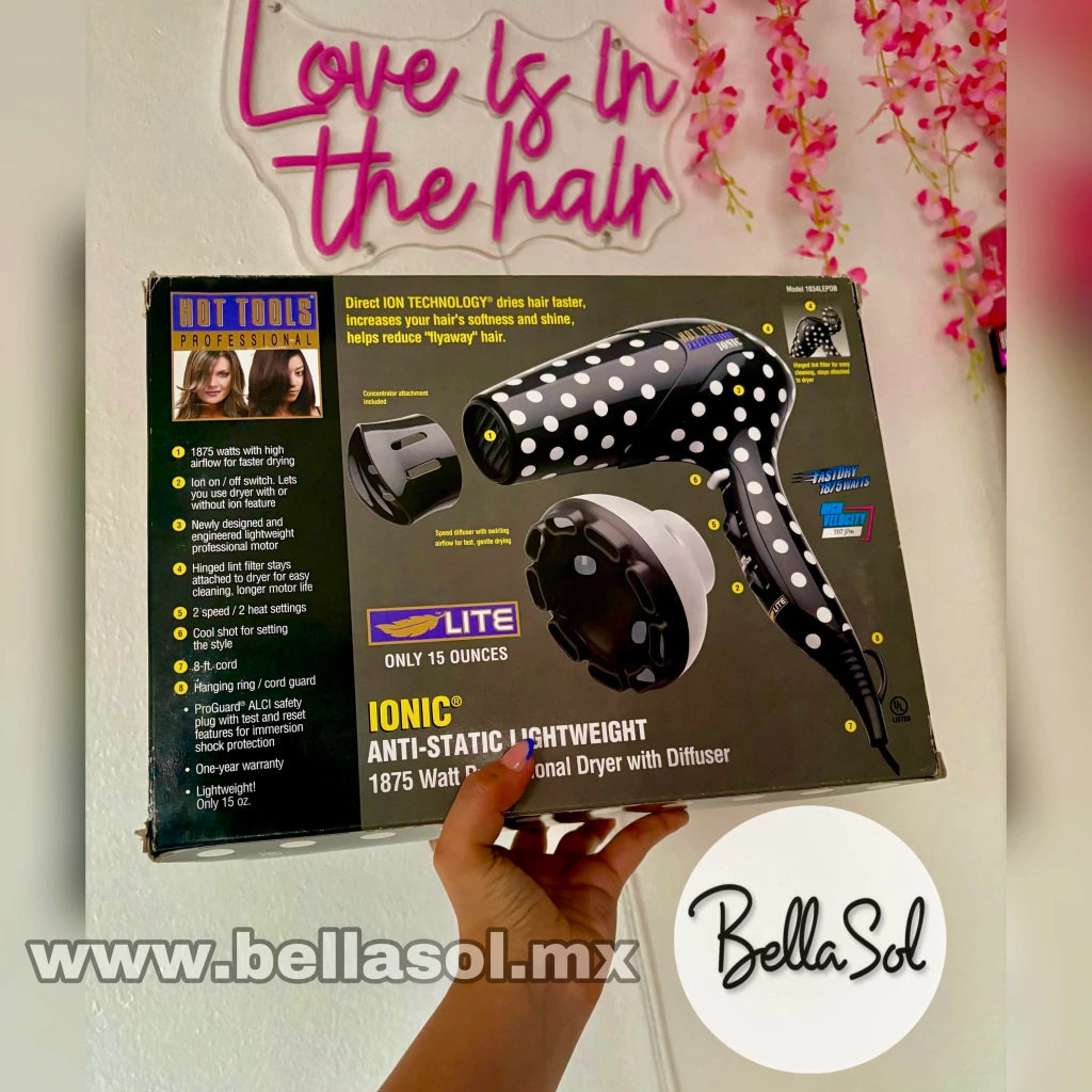 Secadora Edición Limitada Lunares | Hot Tools Profesional - Con Caja
