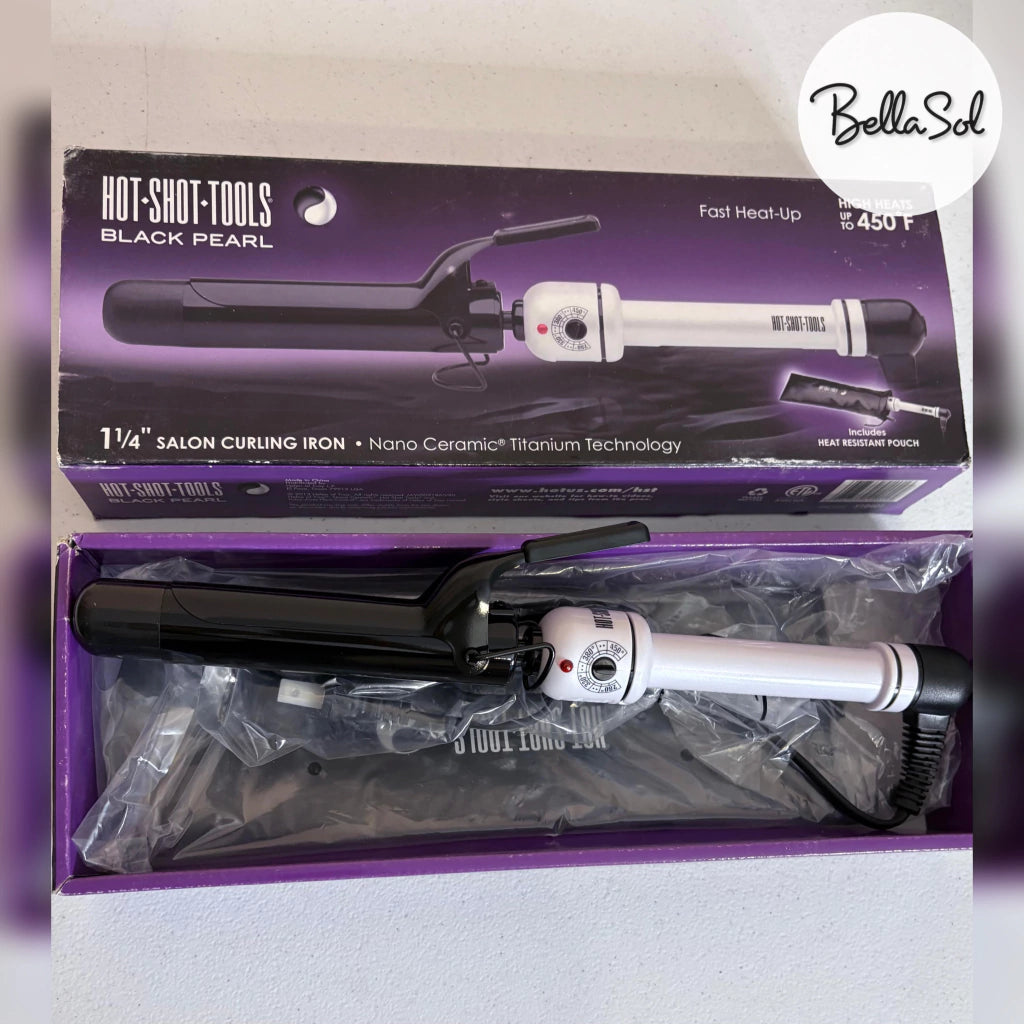Tenaza 1 1/4" Black Pearl - Hot Shot Tools - Con Caja