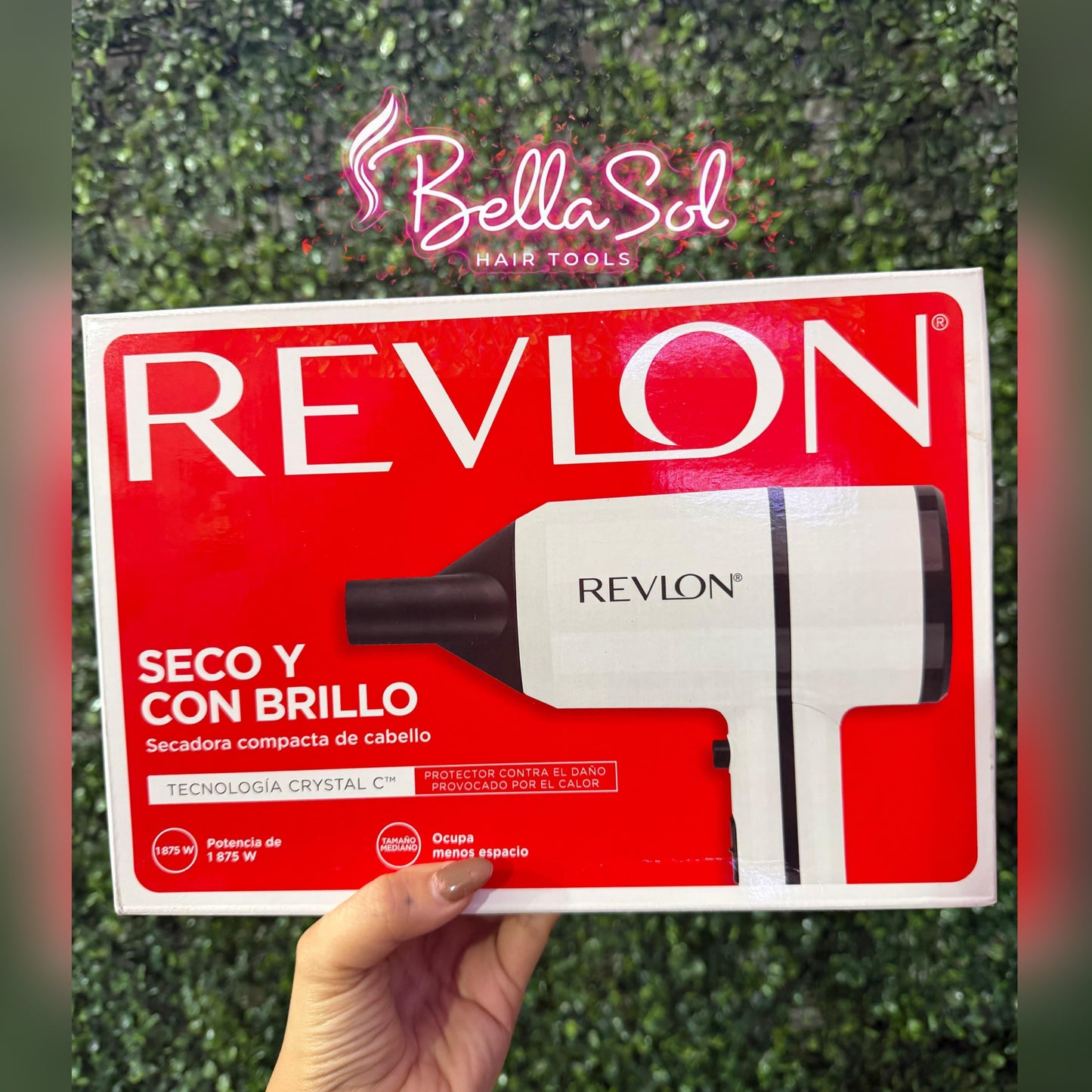Secadora Compacta Crystal C 1875W | Revlon - Con Caja
