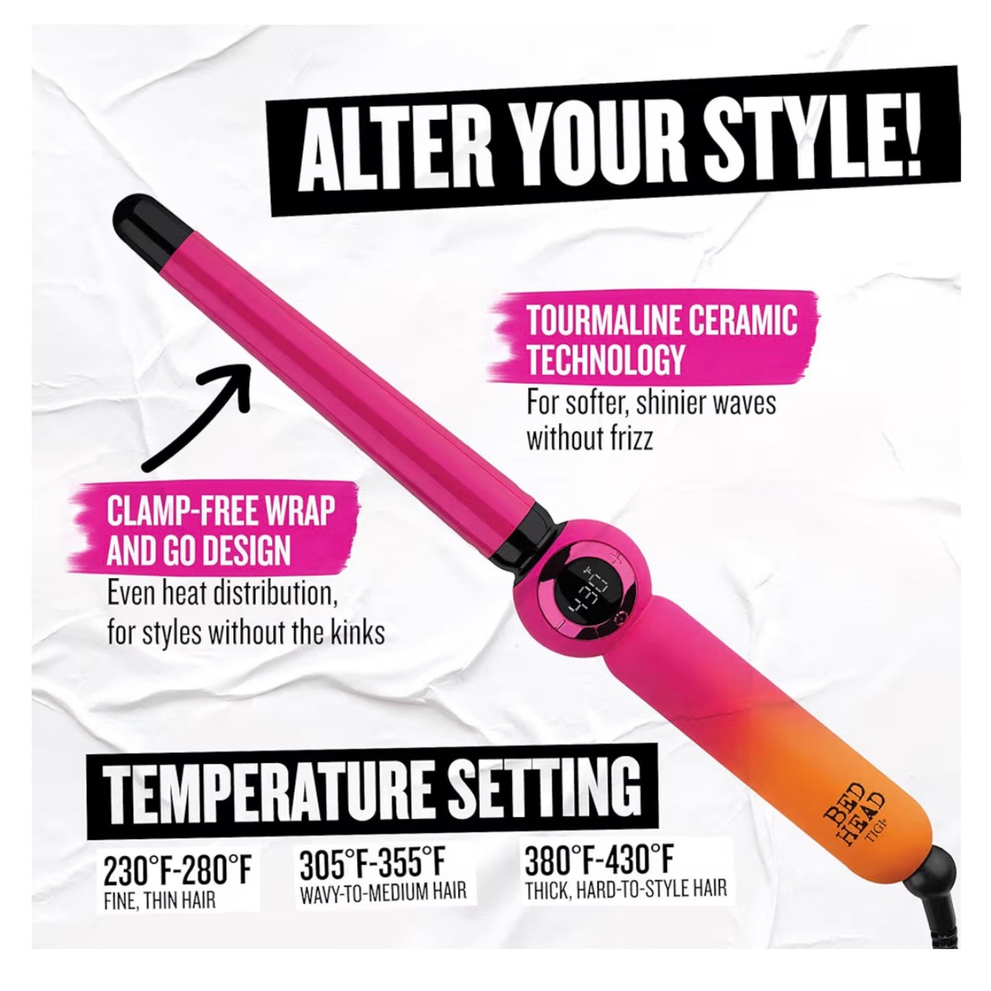 Ferro Conico 3/4" a 1" Digital | Bed Head - Sin Caja