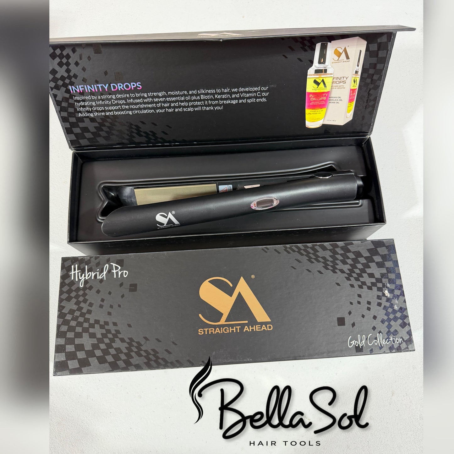 Plancha 1" Hybrid Pro Gold (Negra) | Straight Ahead - Con Caja