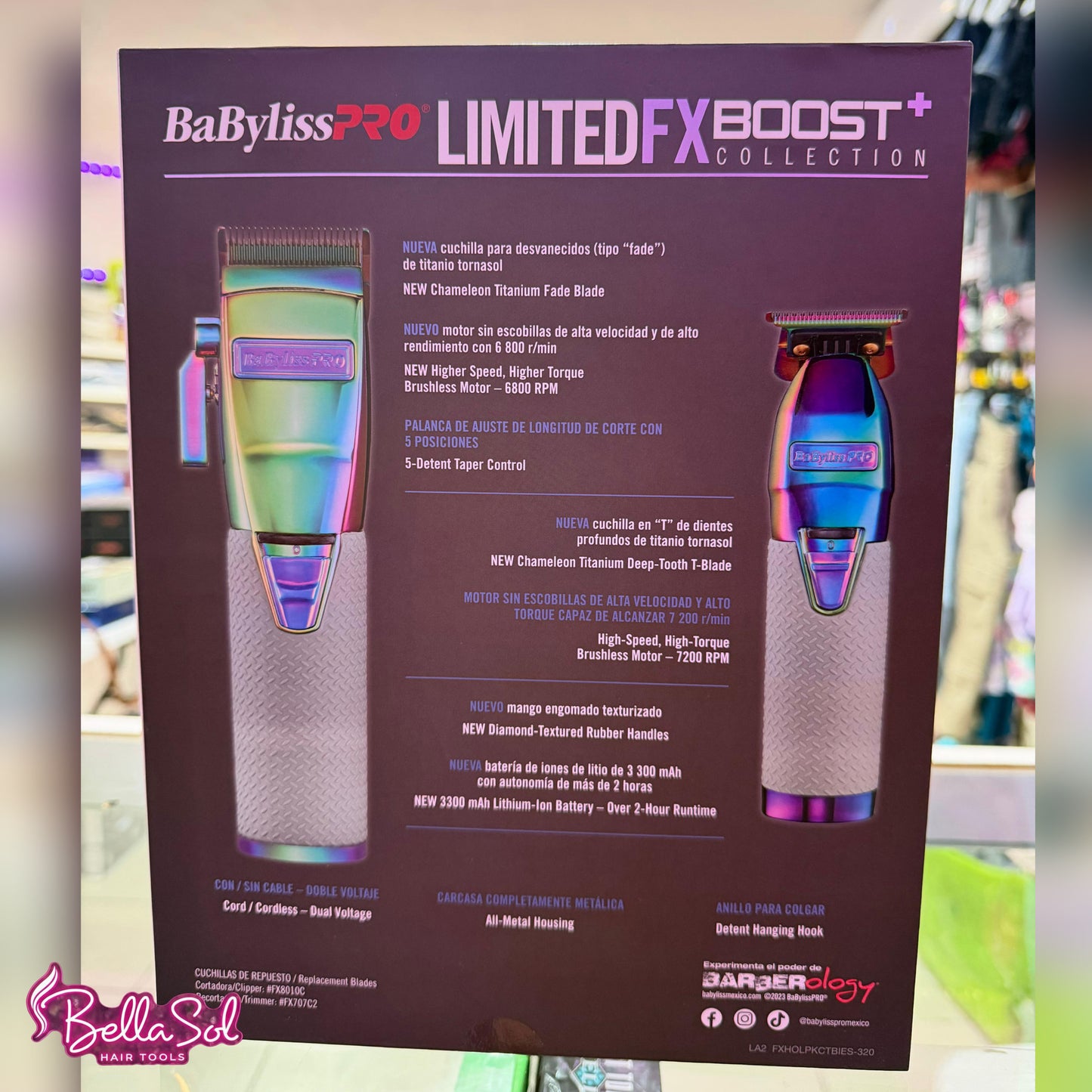 Kit Clipper y Trimmer LimitedFX Boost+ | BaBylissPRO - Con Caja