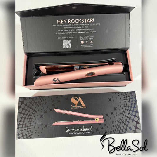 Plancha 1" Quantum Infrared Digital (Rose Gold) | Straight Ahead Beauty - Con Caja