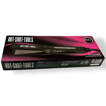 Plancha 1 1/4" Black Titanium | Hot Shot Tools - Con Caja