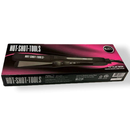 Plancha 1 1/4" Black Titanium | Hot Shot Tools - Con Caja