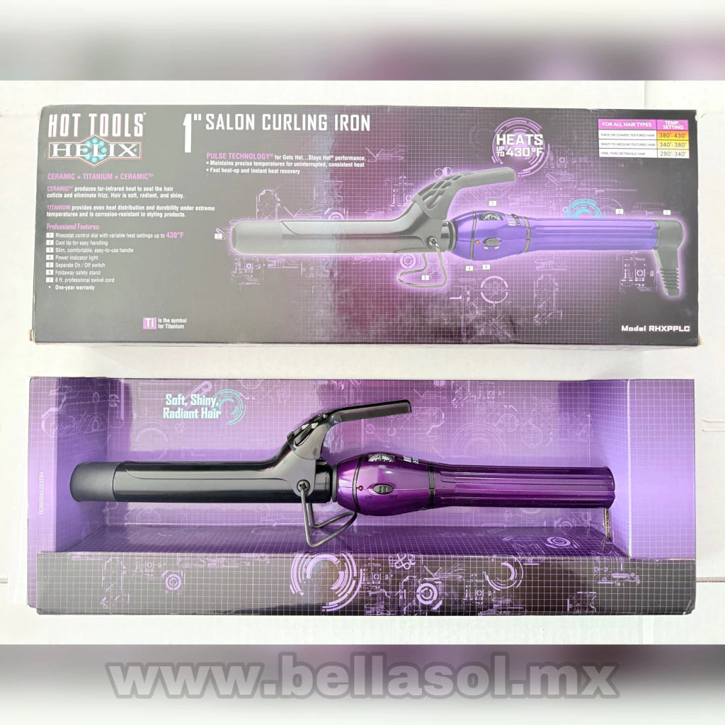Tenaza 1" Morada | Hot Tools Helix - Con Caja