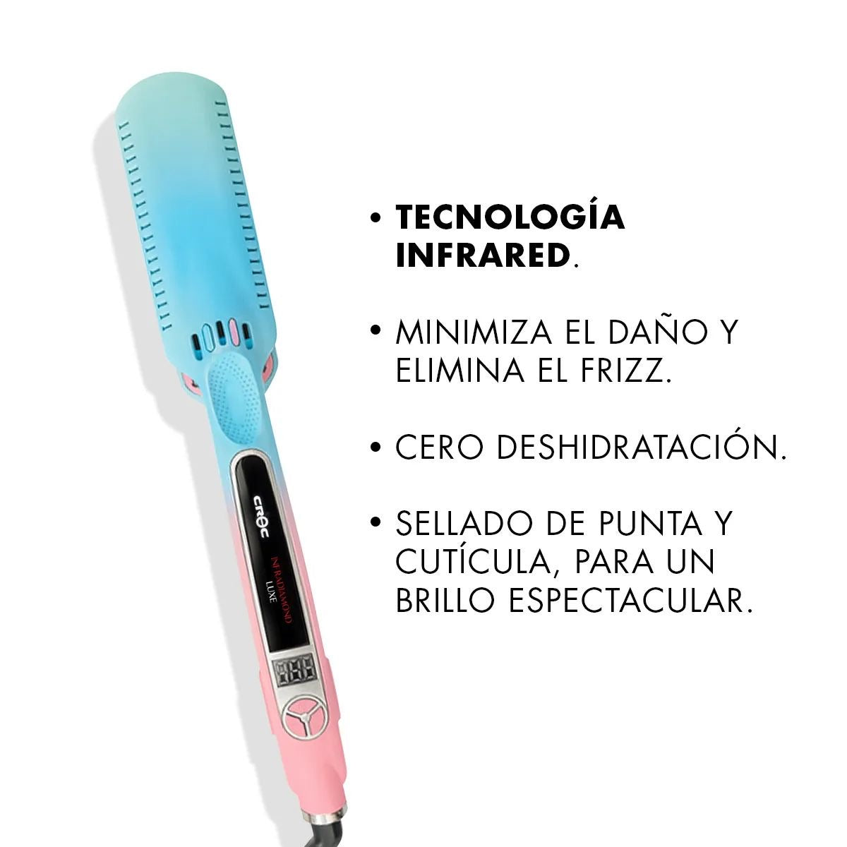 Plancha Infra Diamond Luxe Unicorn | CROC - Con Caja