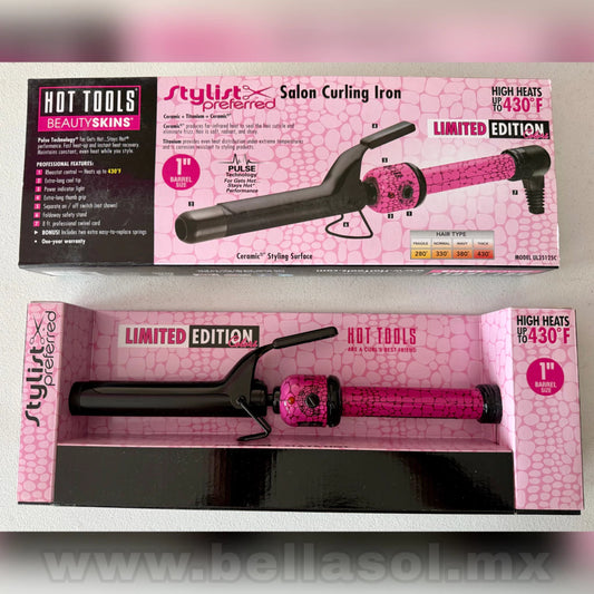 Tenaza 1" Rosa Beauty Skins | Hot Tools - Con Caja