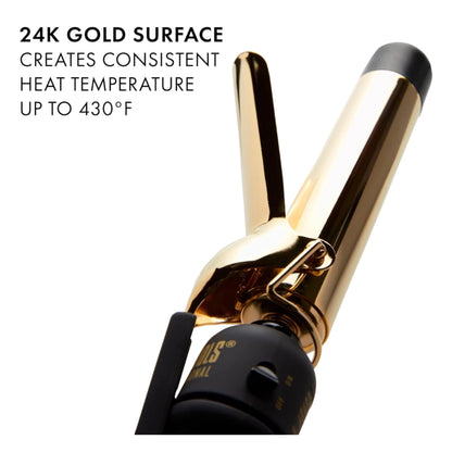 Tenaza 1 1/4" 24k Gold - Hot Tools Pro Artist - Con Caja