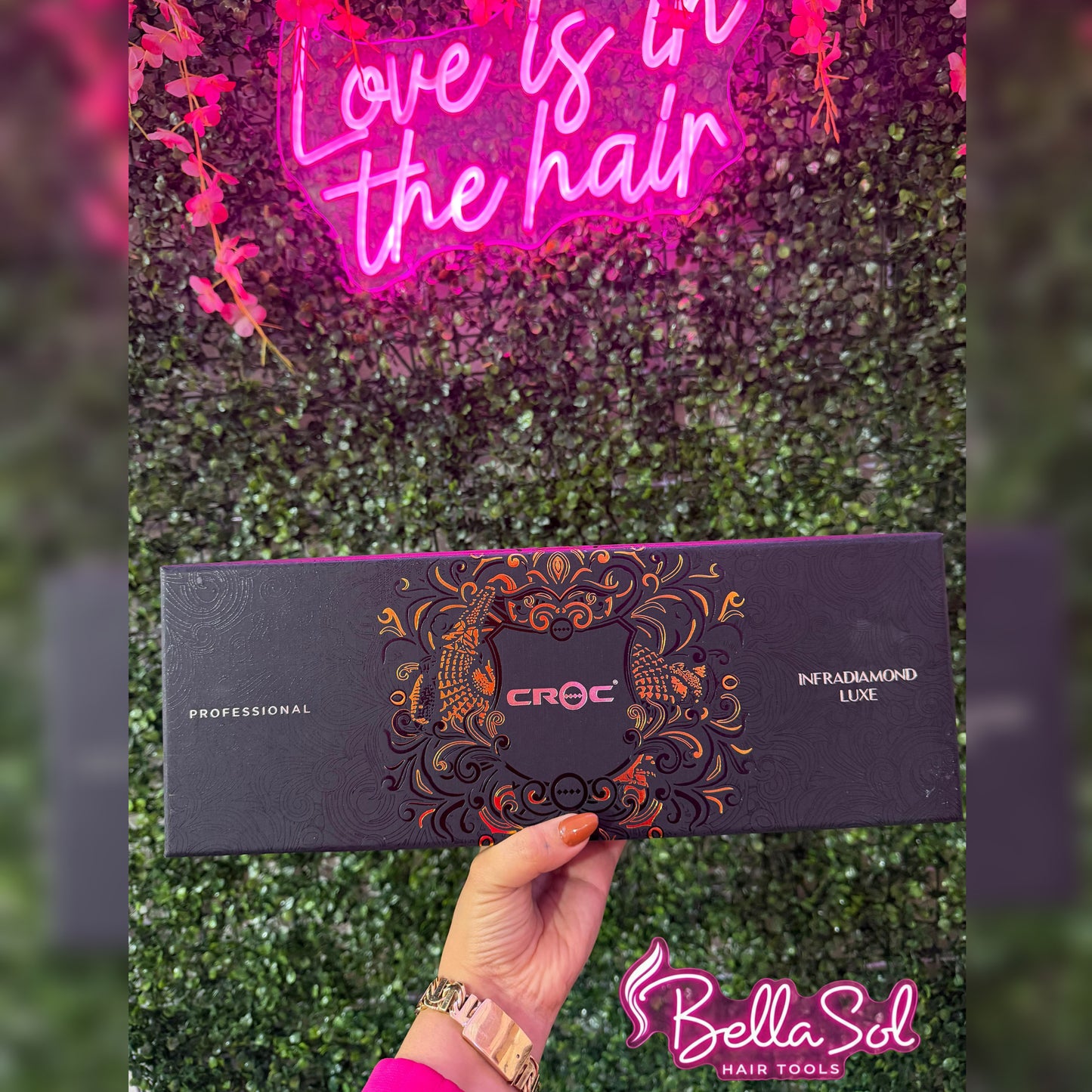 Plancha Infra Diamond Luxe Black | CROC - Con Caja