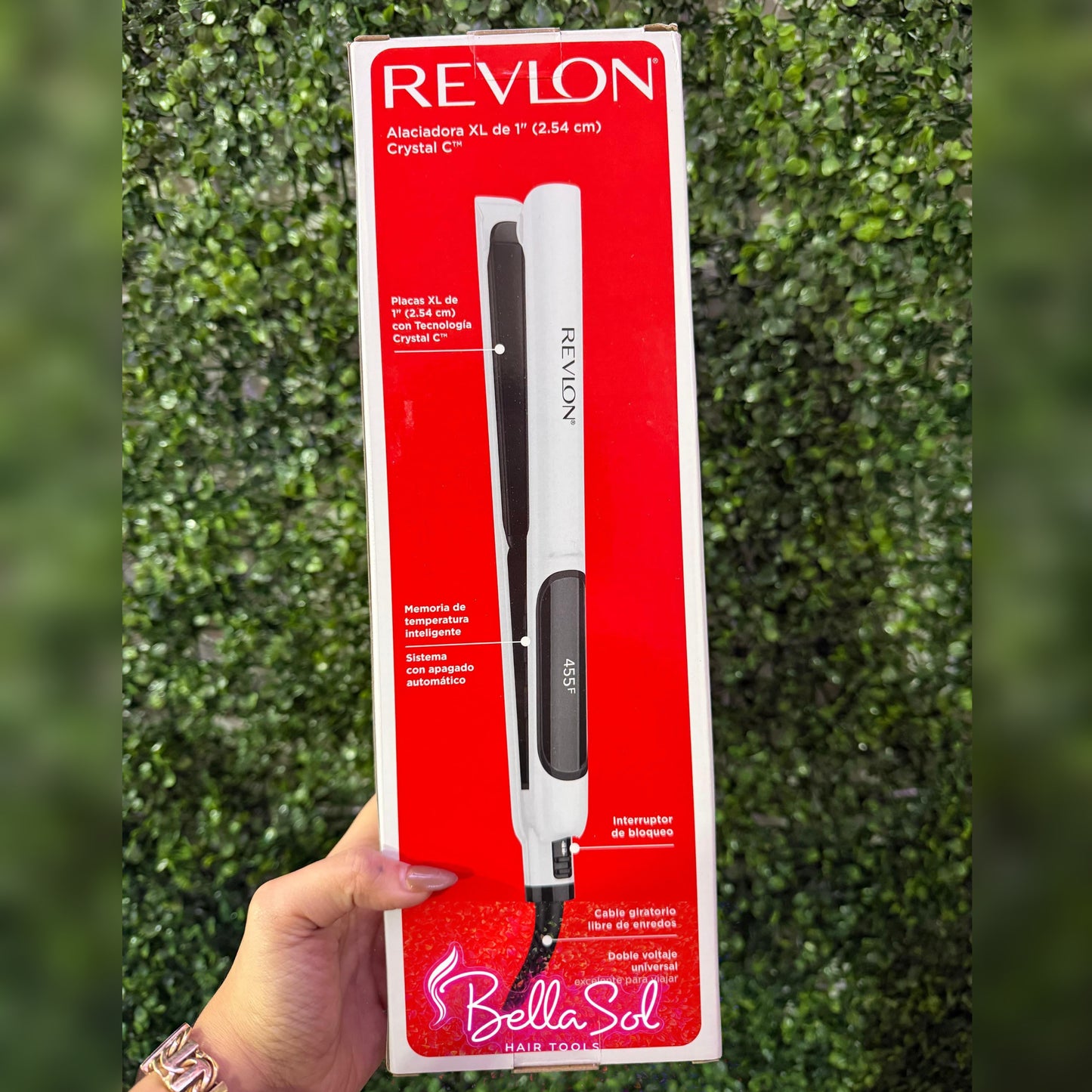 Plancha XL 1” Crystal C | Revlon - Con Caja