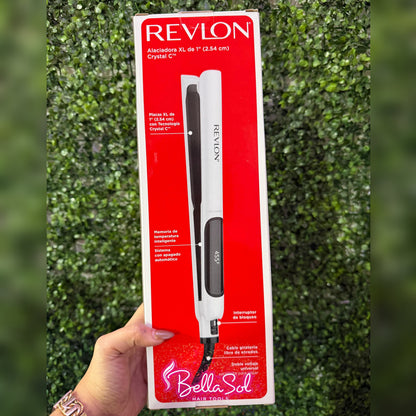 Plancha XL 1” Crystal C | Revlon - Con Caja