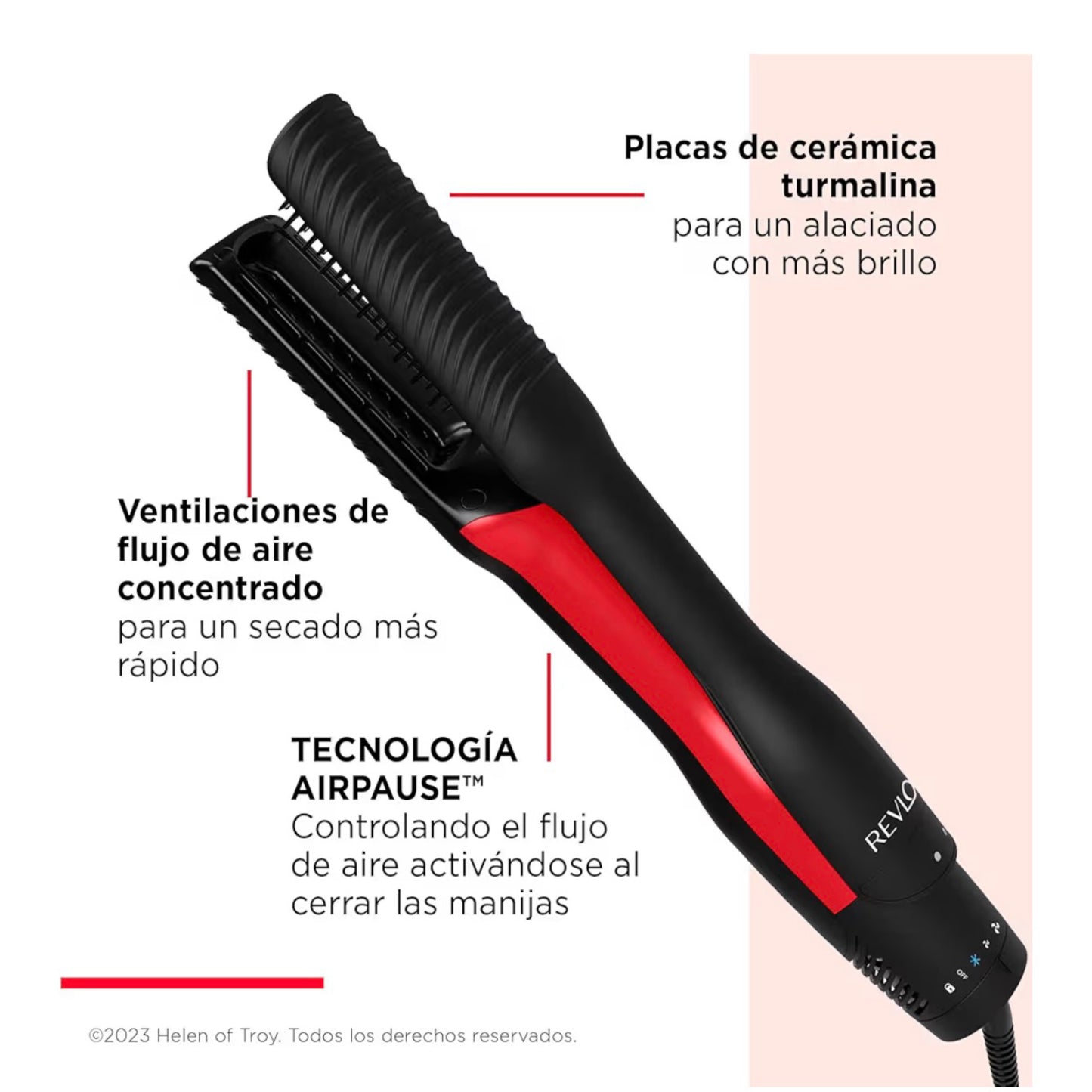 Cepillo Secador Y  Alaciador (2 en 1) | Revlon - Sin Caja