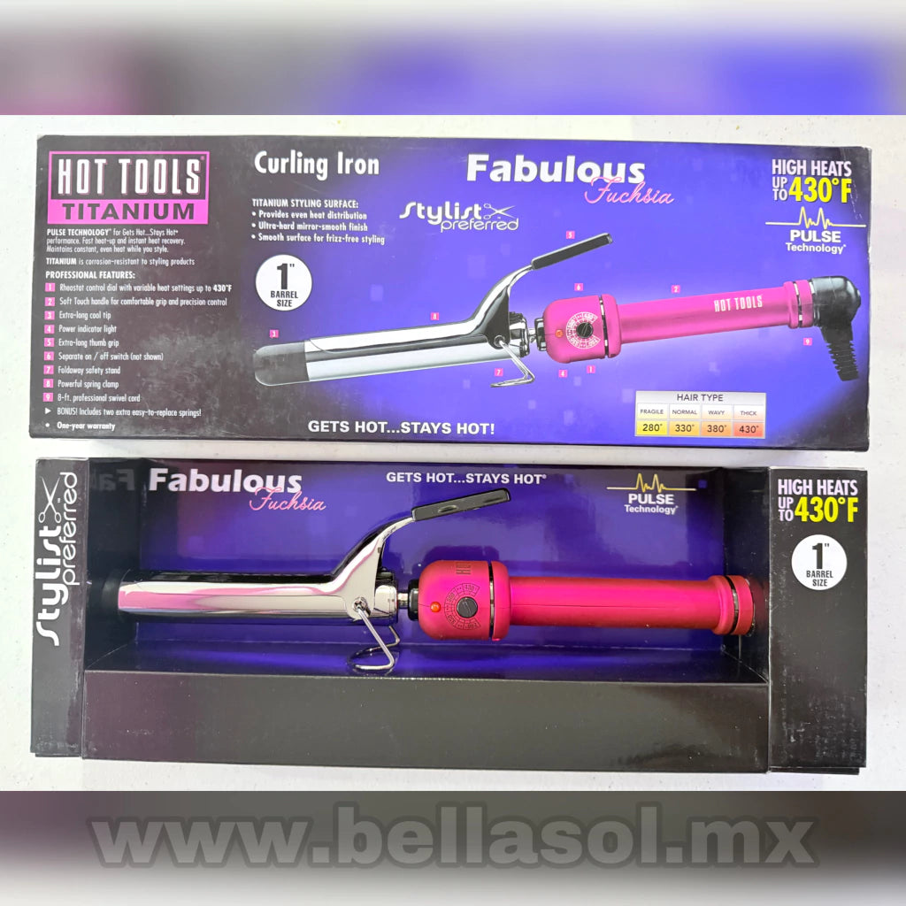 Tenaza 1" Fabulous Fuchsia | Hot Tools Titanium - Con Caja