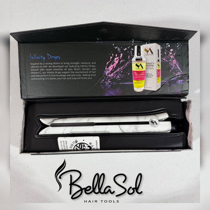 Plancha 1" Quantum Infrared Digital (Marmol) | Straight Ahead Beauty - Con Caja