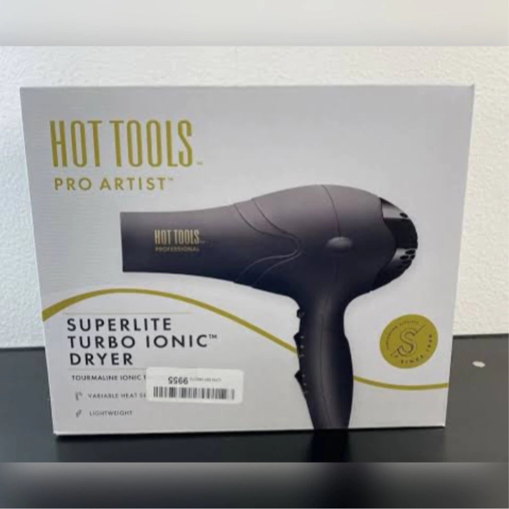 Secadora Negra Mate 2 accesorios | Hot Tools Professional - Con Caja Blanca