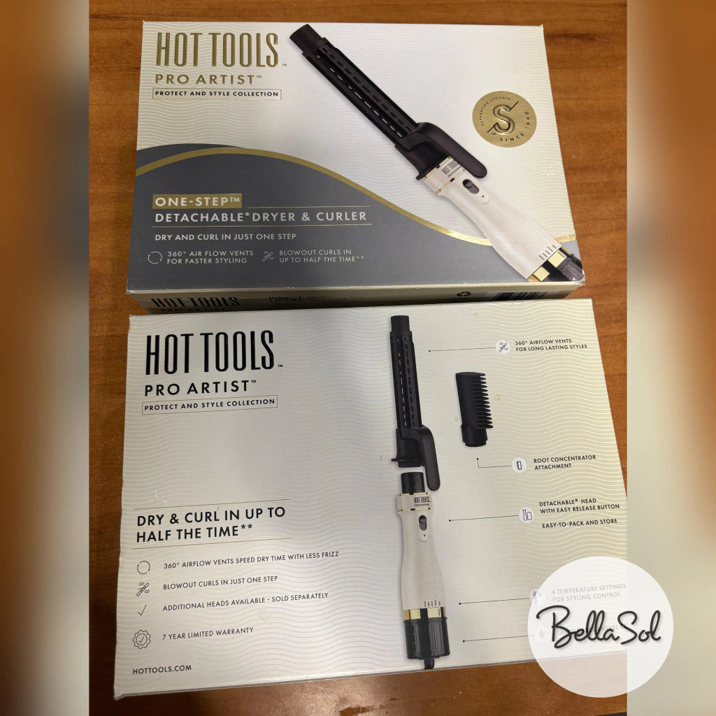 Cepillo Detachable Dryer & Curler Hot Tools - Con Caja