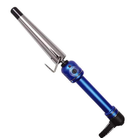 Ferro Cónico 1 1/4" Blue Titanium | Hot Tools Profesional - Con Caja