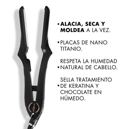 Plancha Wet to Dry Black | CROC - Con Caja