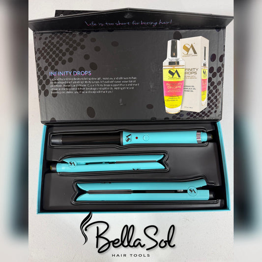 Trio Pro Ceramic Set (2 Planchas y 1 Ferro) | Straight Ahead - Con Caja