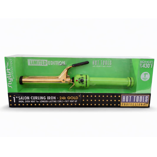 Tenaza Verde 1" 24K Gold | Hot Tools Profesional - con Caja