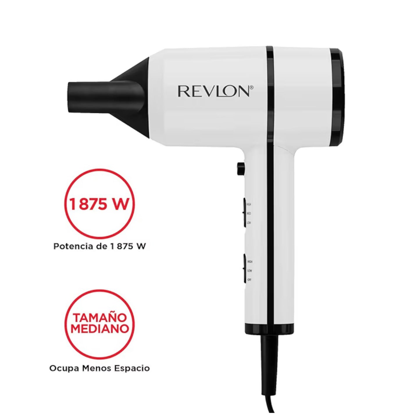 Secadora Compacta Crystal C 1875W | Revlon - Con Caja