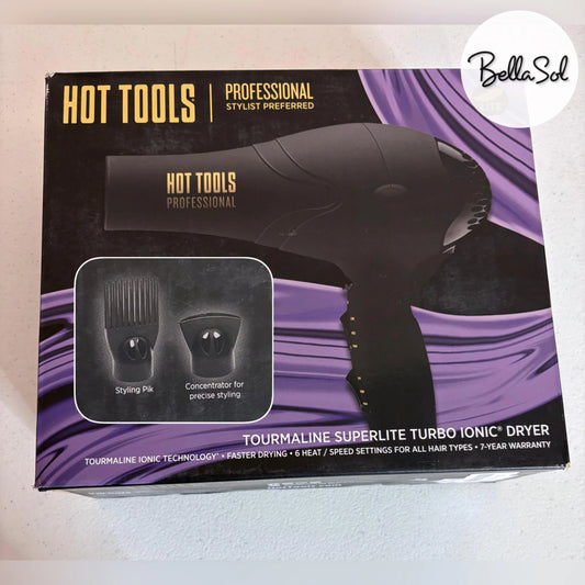 Secadora Negra Mate 2 accesorios | Hot Tools Professional - Con Caja