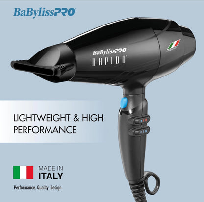 Secadora Ultra Ligera 2 Mil Watts Rapido | BabyLiss Pro - Sin Caja