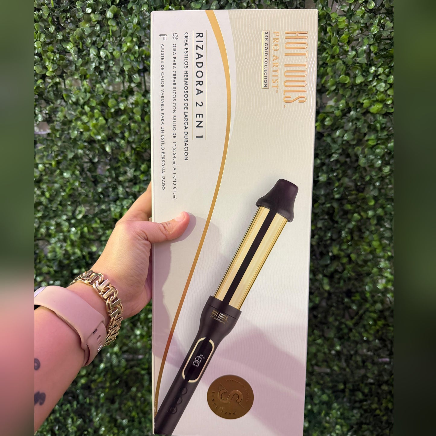 Ferro 24k Expandible 1" a 1 1/2" | Hot Tools Pro Artist - Elige