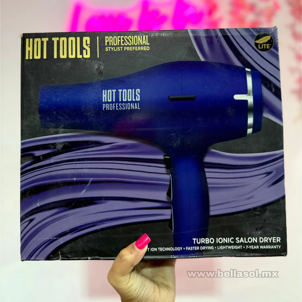 Secadora Azul Turbo Ionic | Hot Tools Professional - Con Caja