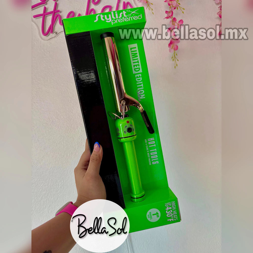 Tenaza Verde 1" 24K Gold | Hot Tools Profesional - con Caja