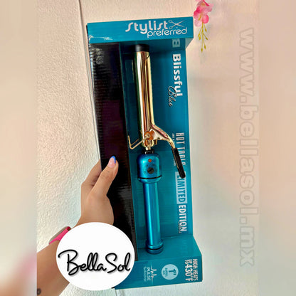 Tenaza Blissful Blue 1" 24K Gold | Hot Tools Profesional - con Caja