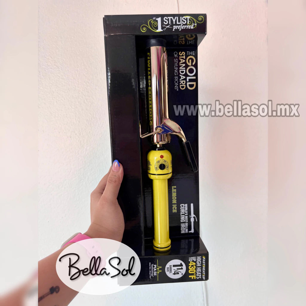 Tenaza Lemon Ice 1 1/4" 24K Gold | Hot Tools Profesional - con Caja