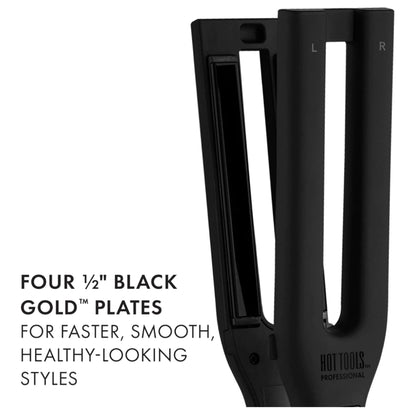 Plancha Black Gold, Doble Placa | Hot Tools Pro Artist - Con Caja