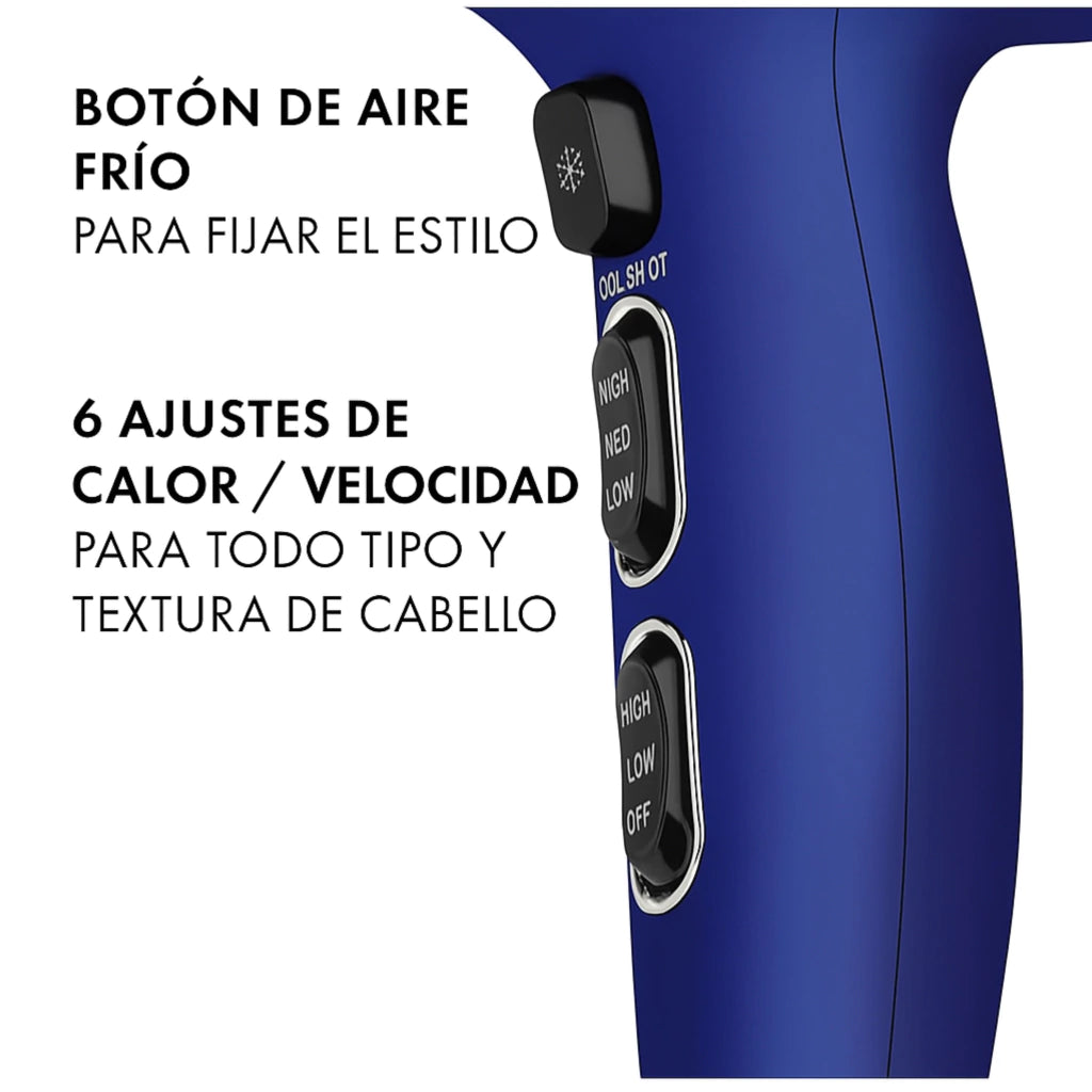 Secadora Azul Turbo Ionic | Hot Tools Professional - Con Caja
