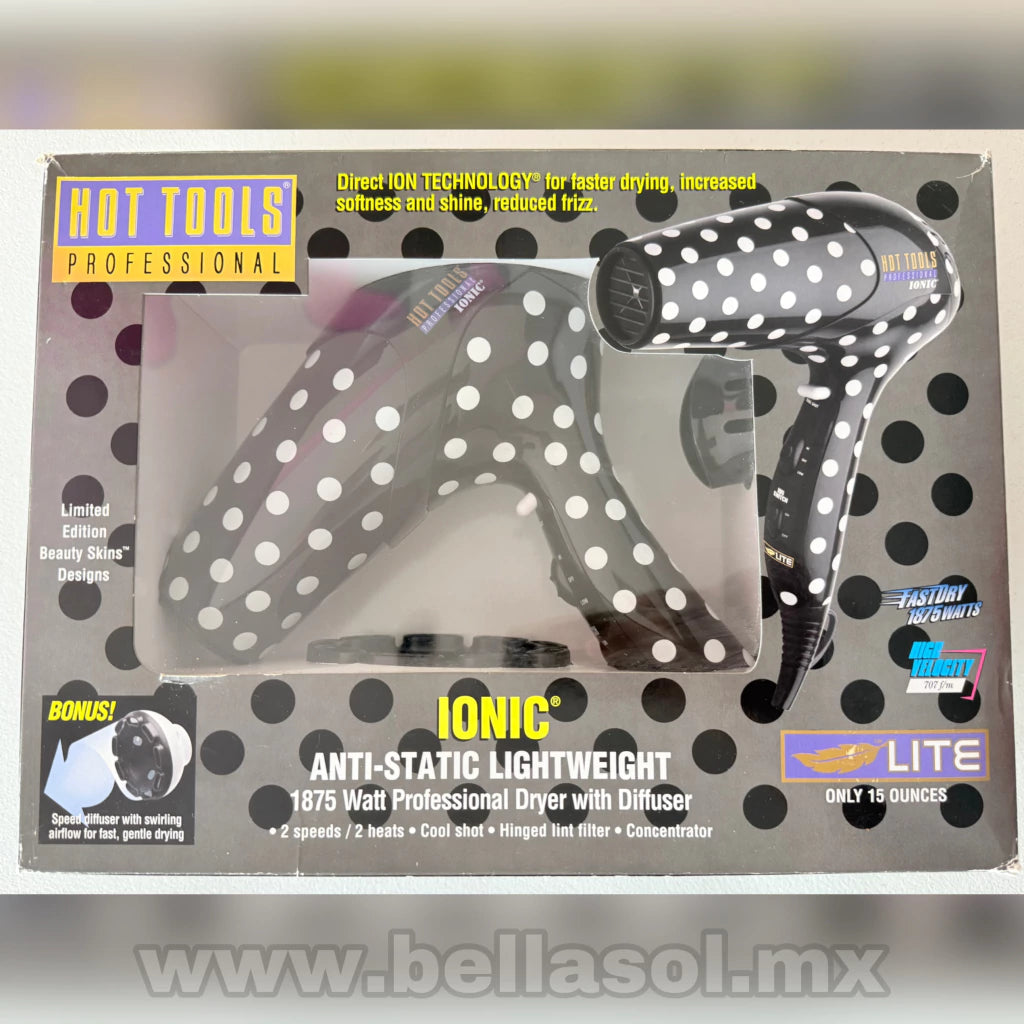 Secadora Edición Limitada Lunares | Hot Tools Profesional - Con Caja