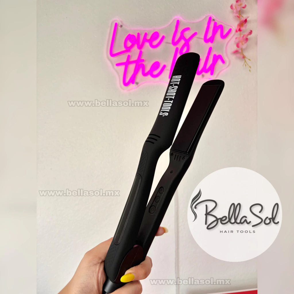 Plancha 1 1/4" Black Titanium | Hot Shot Tools - Con Caja