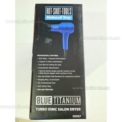 Secadora Blue Titanium - Hot Shot Tools - Con Caja