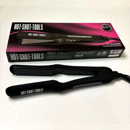Plancha 1 1/4" Black Titanium | Hot Shot Tools - Con Caja