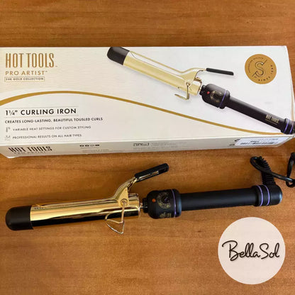 Tenaza 1 1/4" 24k Gold - Hot Tools Pro Artist - Con Caja