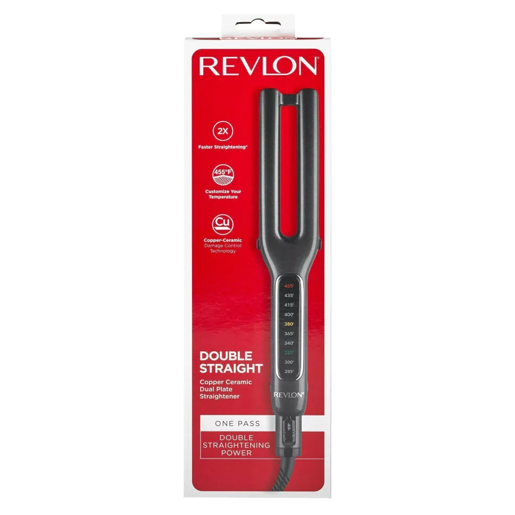 Plancha Doble Placa 1/2" | Revlon - Con Caja