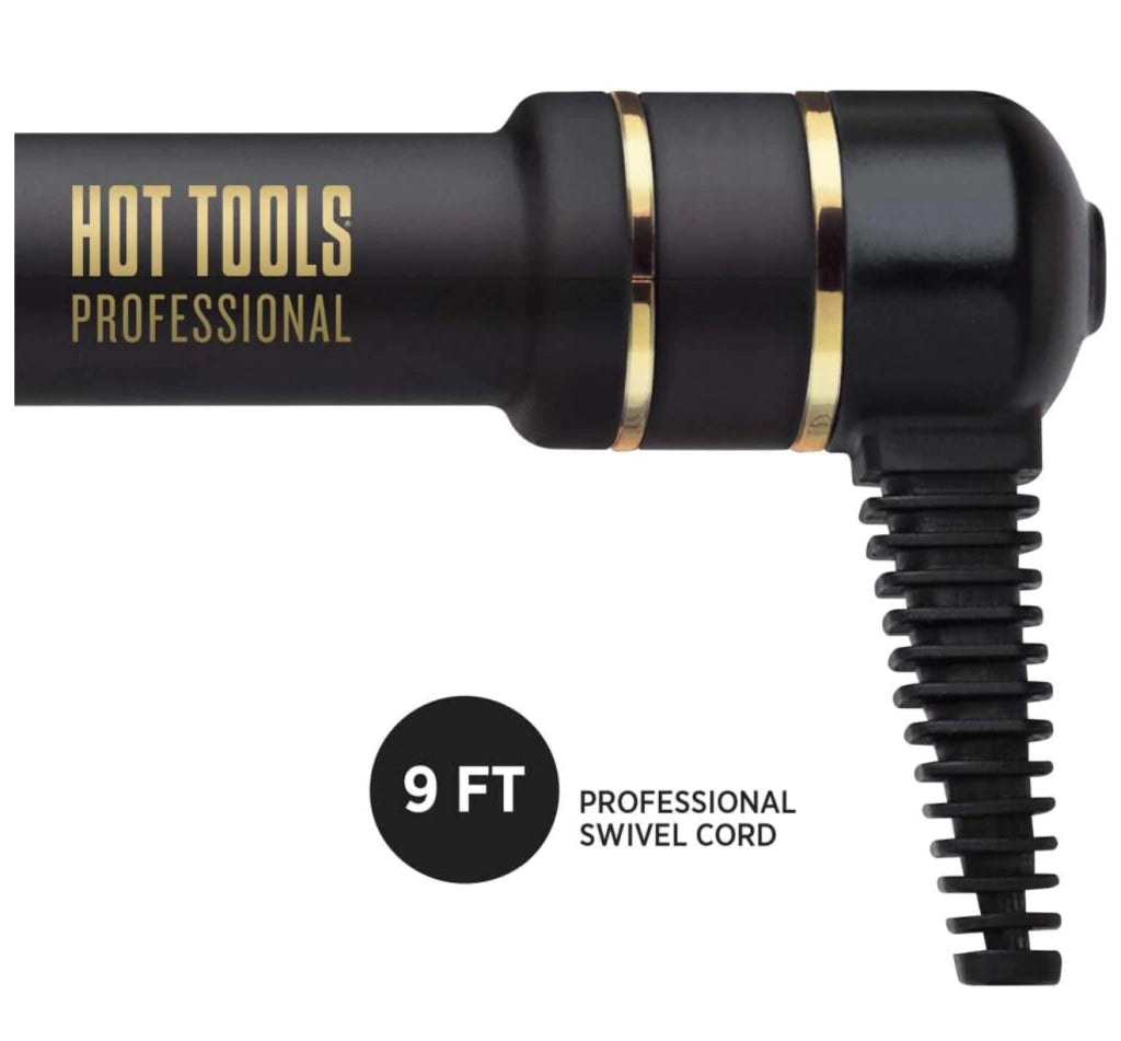 Ferro Rizador 3/4" Black Gold | Hot Tools Profesional - Con Caja